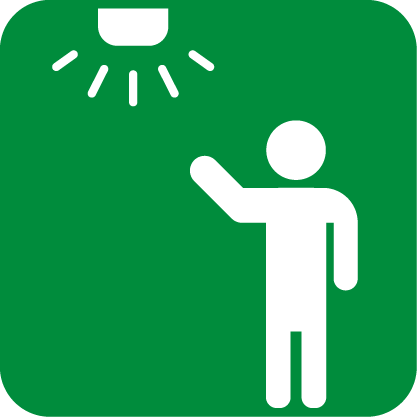 視聴覚障害者用警報装置がある