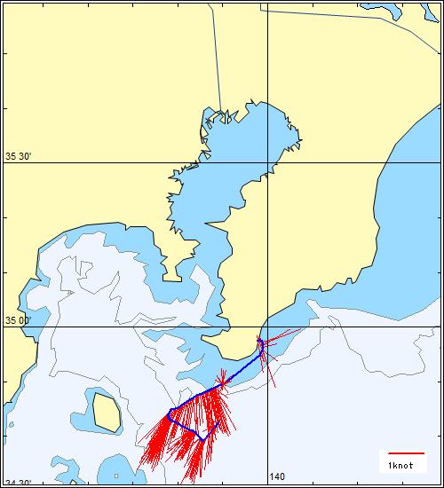 流向流速ベクトル図